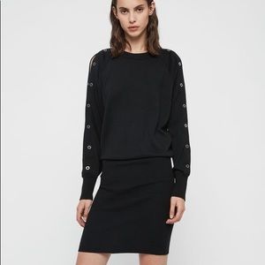 ALL SAINTS Suzie Eyelet knit sweater Dress size Small